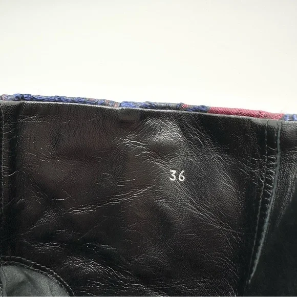 Kenzo Jacquard Pointed Toe Ankle Boots - Picture 13 of 15